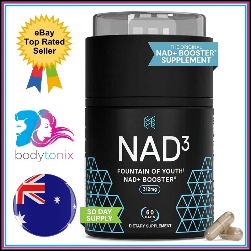HPN NAD(3) NAD+ Booster Supplement Cell Regenerator Natural Energy Longevity 60C