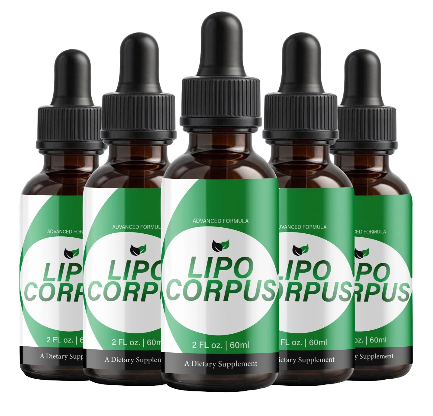 (5 Pack) Lipo Corpus Health Supplement, LipoCorpus Advanced Drops
