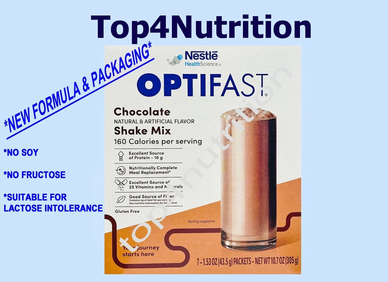 OPTIFAST POWDER SHAKE | 3 BOXES | CHOCOLATE | 21 SERVINGS | FRESH