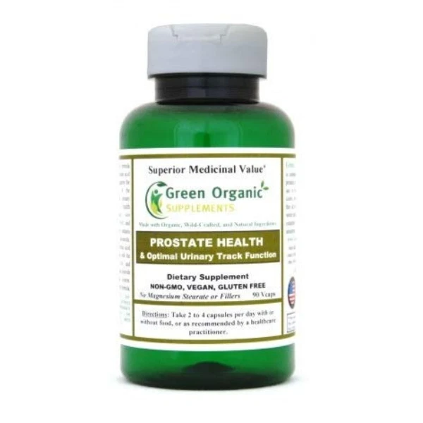 Green Organic Supplement Prostate Health, Non-GMO Support Urinary Track Function