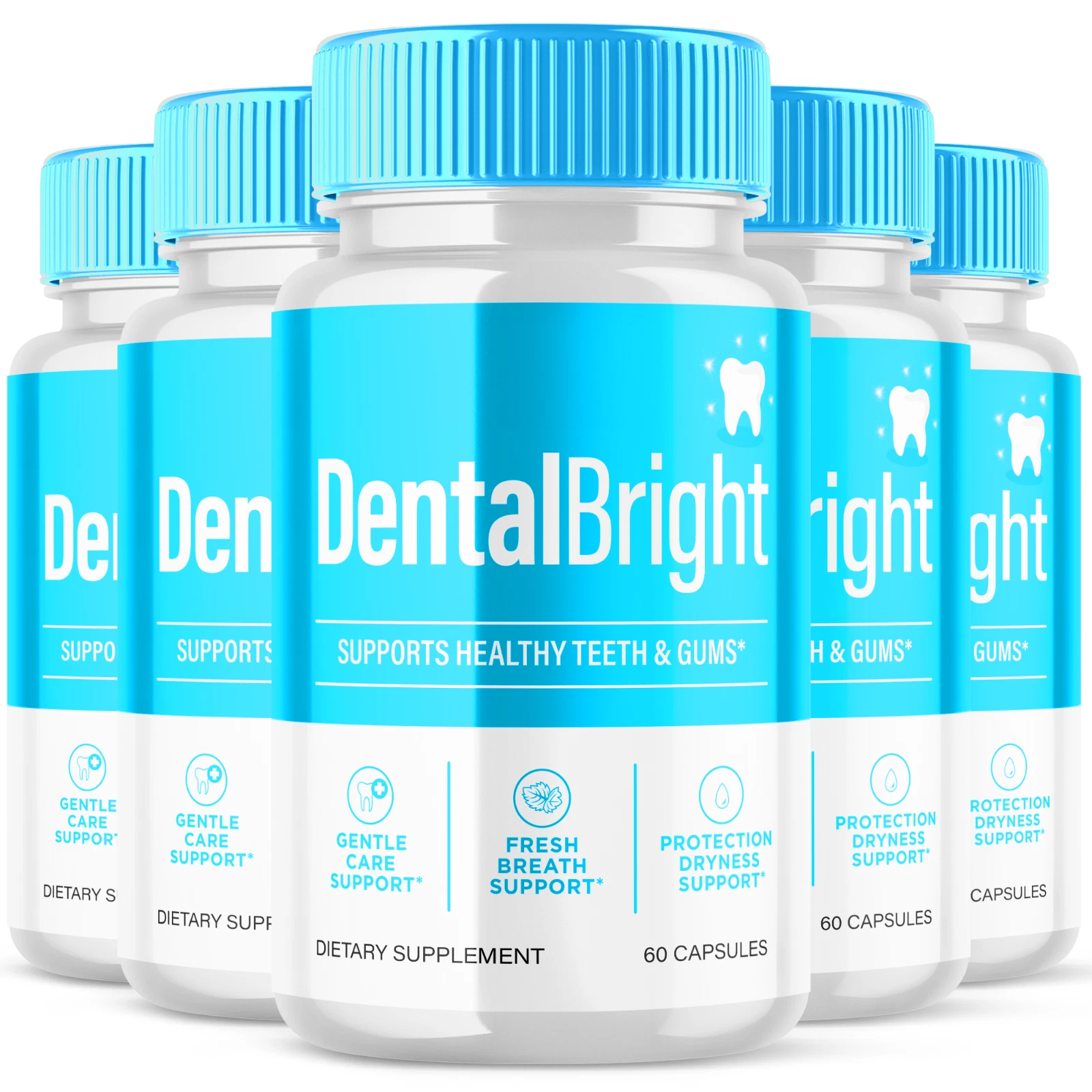 (5 Pack) Dental Bright Probiotic, Support Healthy Teeth and Gums 300 Capsules