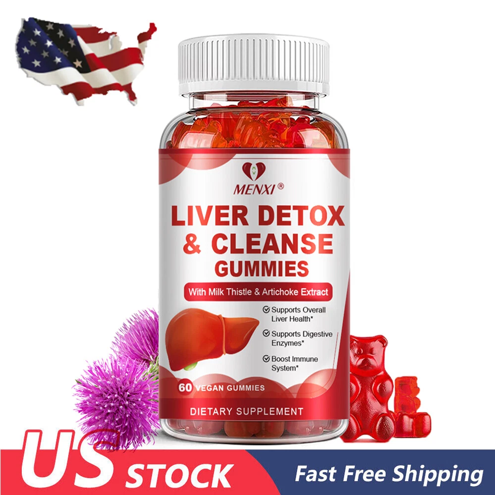 Liver Detox 60 Gummies Liver Health Supplements Immune Support Milk Thistle