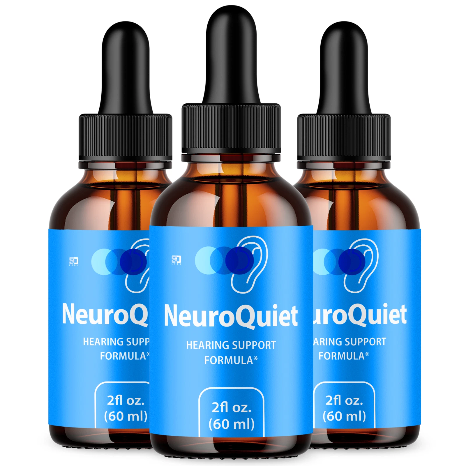 (3 Pack) Neuro Quiet Ear Drops - For Tinnitus Supports, Ear Relief & Comfort