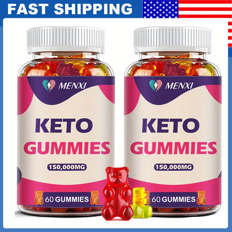 Keto Diet BHB Gummies 2×60pc Weight Loss Control Candy Best For Fat Burner Gummy
