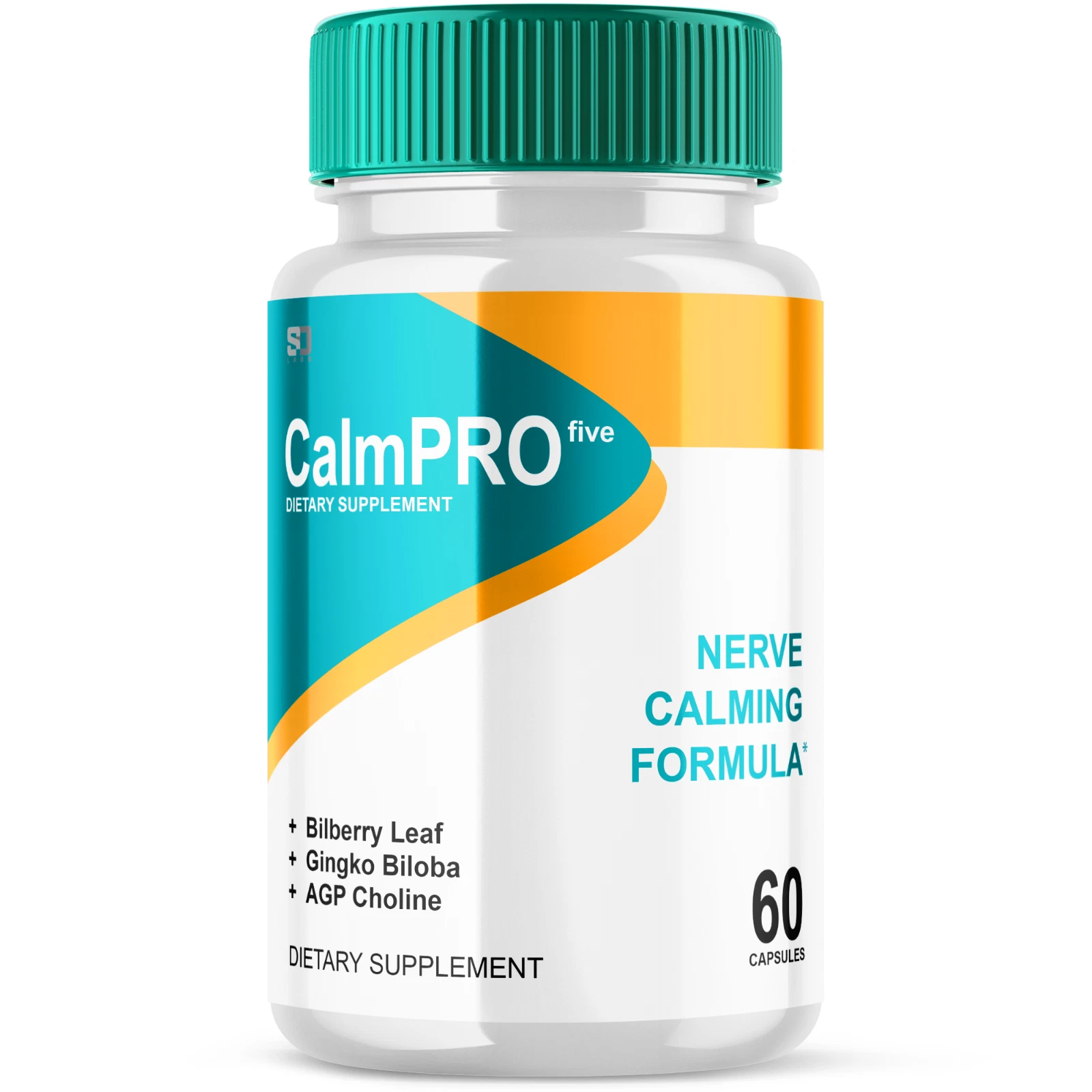 CalmPro5 Calm Pro 5 Nerve Support Pills Calming Supplement (60 Capsules)