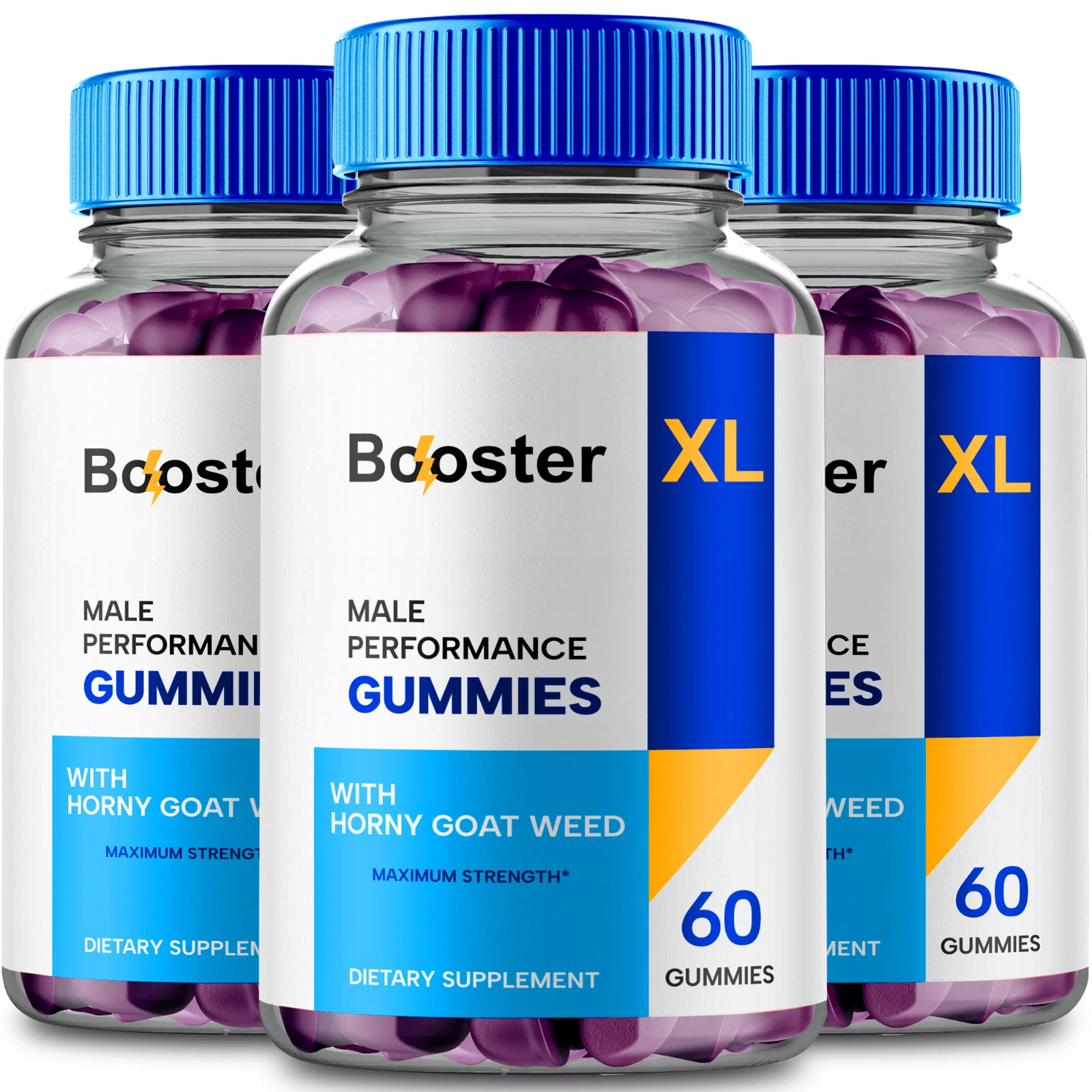 (3 Pack) Booster XL Male Gummy, BoosterXL Men Support Gummies (180 Gummies)