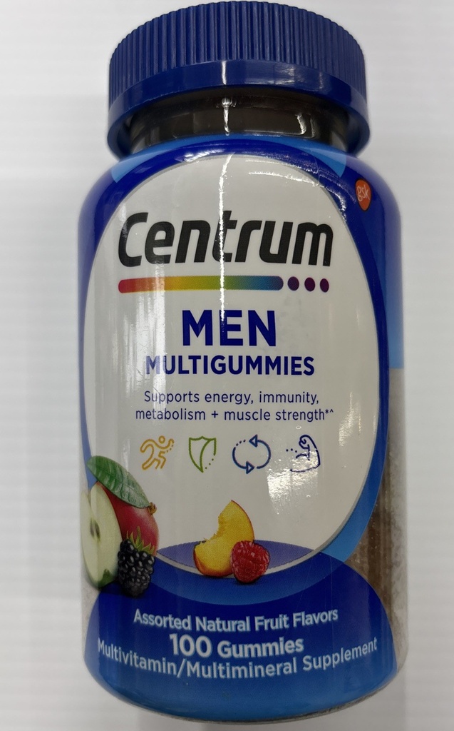 Centrum MultiGummies Gummy Multivitamin for Men, Multivitamin/Multimineral 03/26