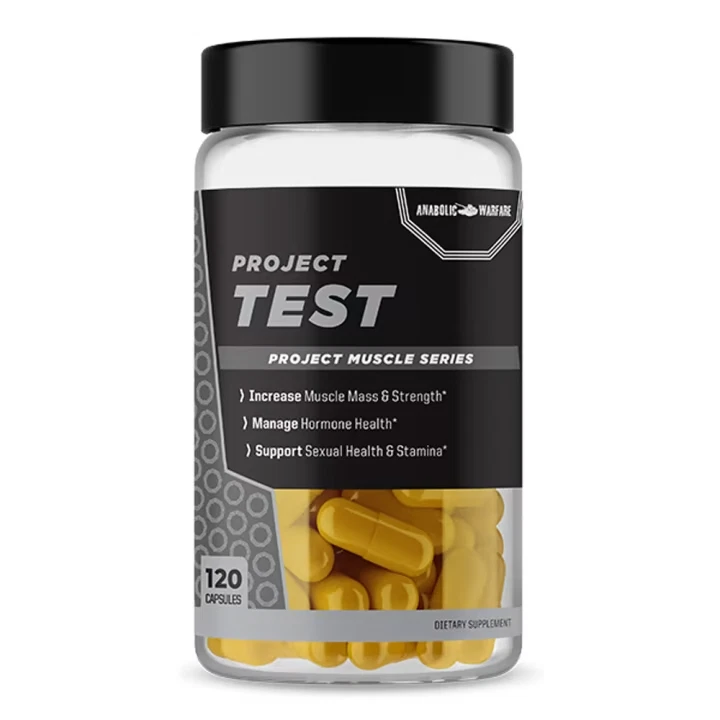 ANABOLIC WARFARE PROJECT TEST Muscle Mass Strength Hormone Sexual Health 120 Cap