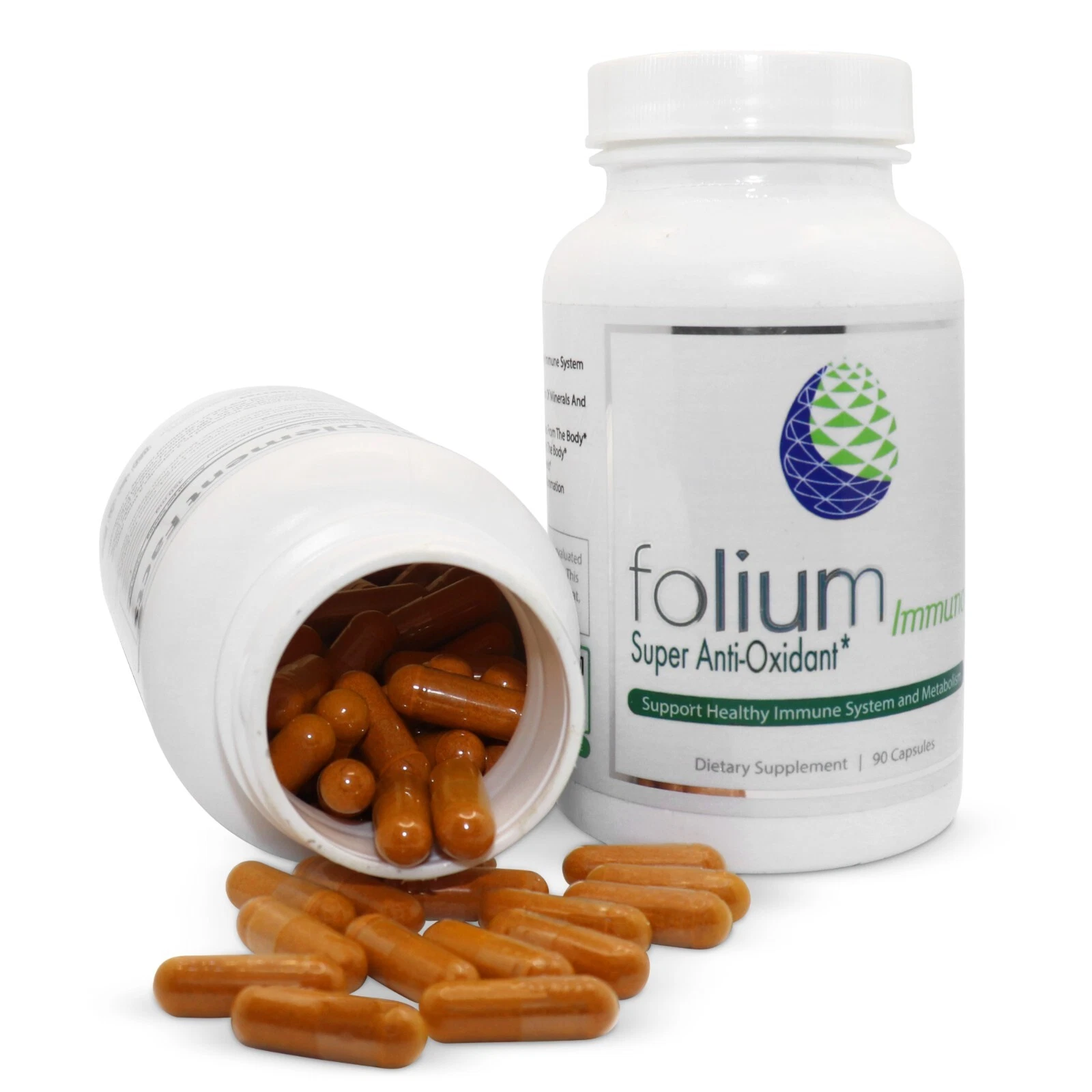 Folium Immuno Inflammation Support Supplement and Heavy Metal Detox-90 Caps