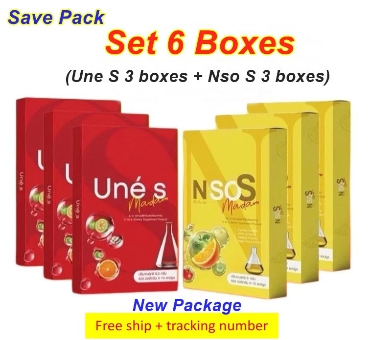 New 6X Une S + NSo S Dietary Supplement Weight Management Diet Block Burn Slim