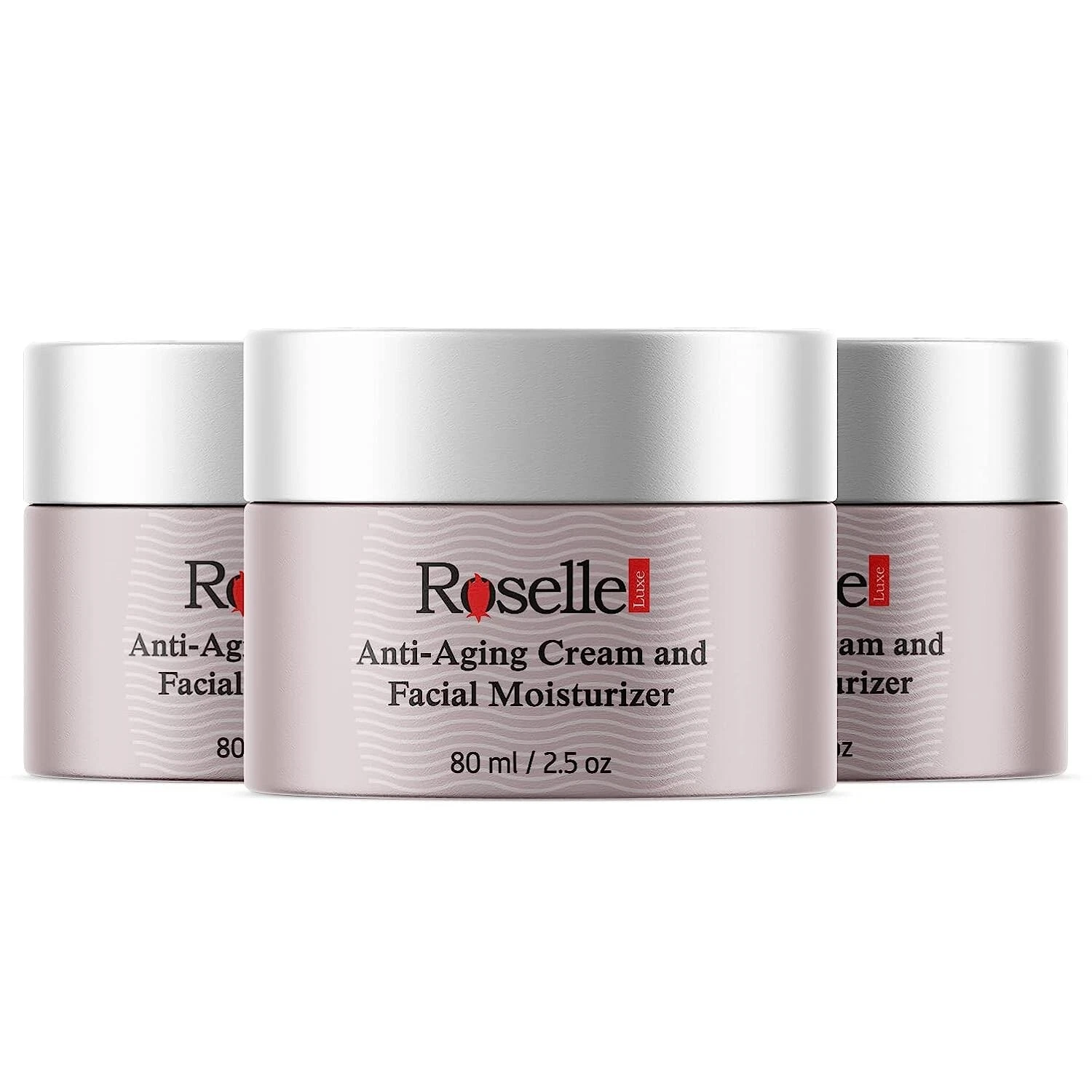 3 Pack - Roselle Anti-Aging Cream For Wrinkle,Skin Tightening Facial Moisturizer
