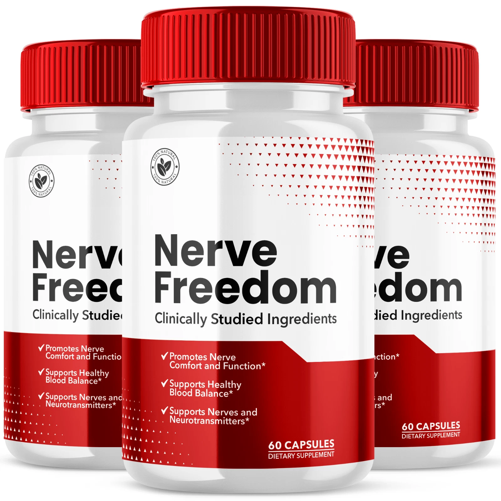 Nerve Freedom Advanced Nerve Support Formula Max Strength Vitamin 180 Capsules