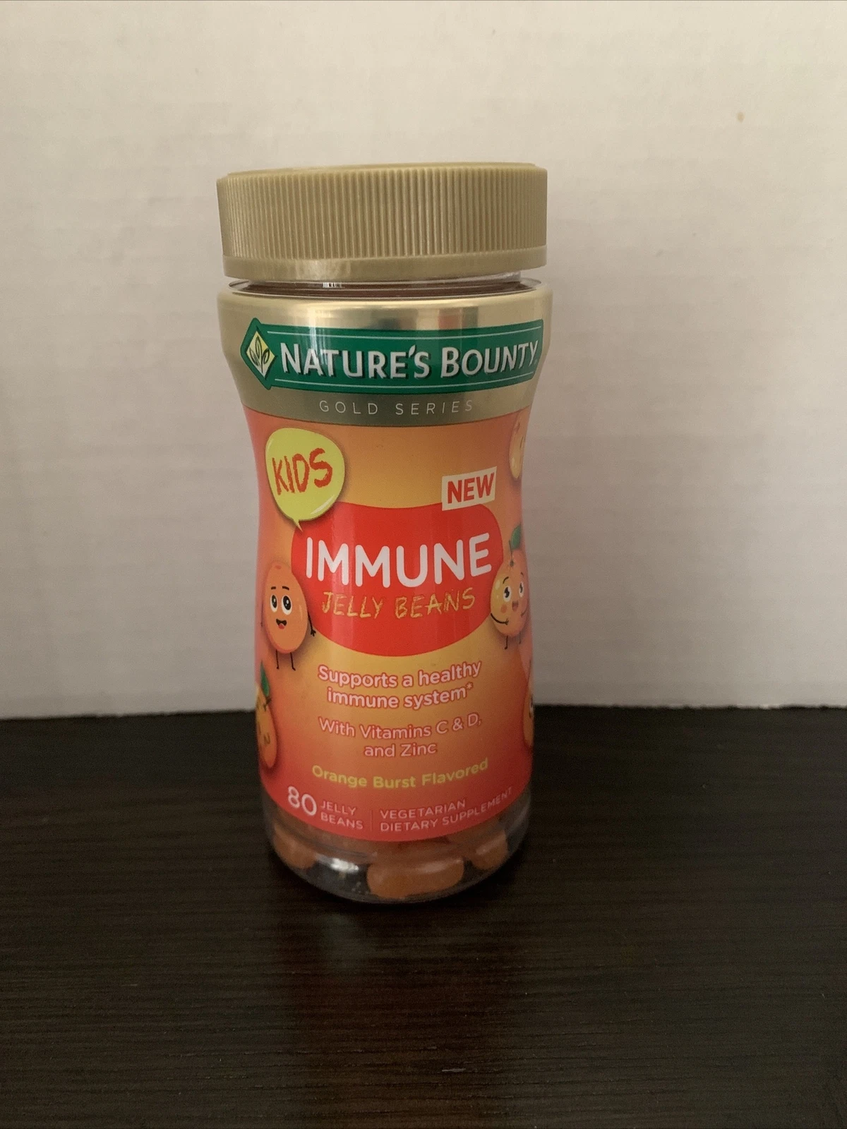 Nature's Bounty IMMUNE Jelly Kids Beans, Orange Flavor, 80 Count HARD TO FIND