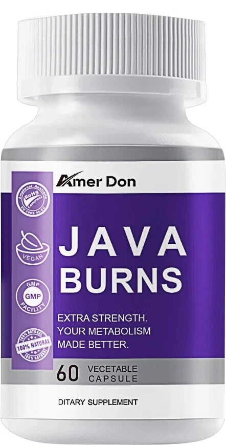 Java Burns Keto Burn MAX Strong Diet Pills Slimming Fat Burner Pills - Pack of 3