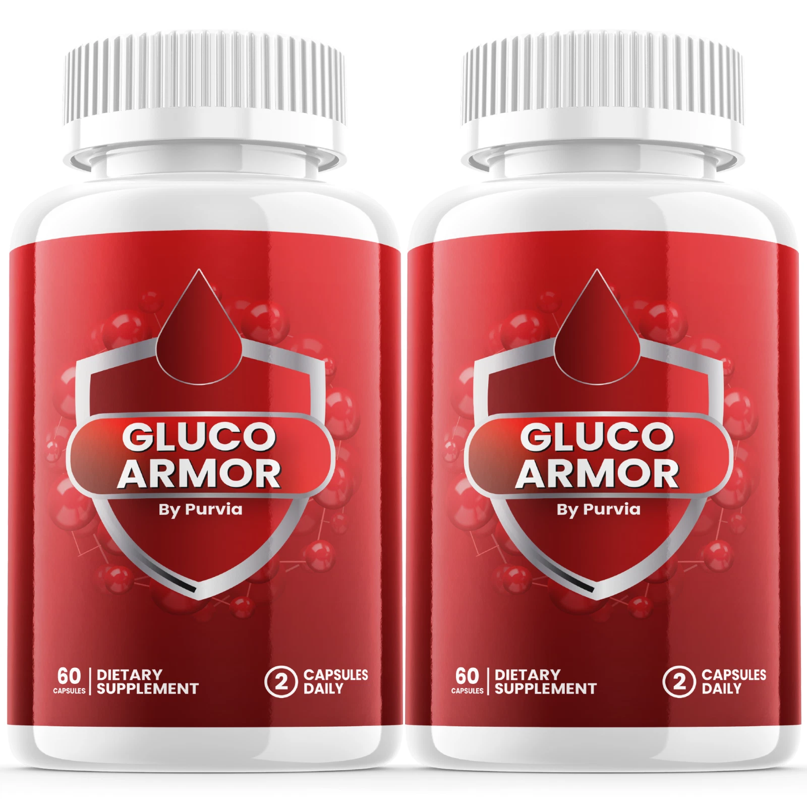 Gluco Armor Capsules for Maximum Overall Wellness Health Support USA (2 Pack)