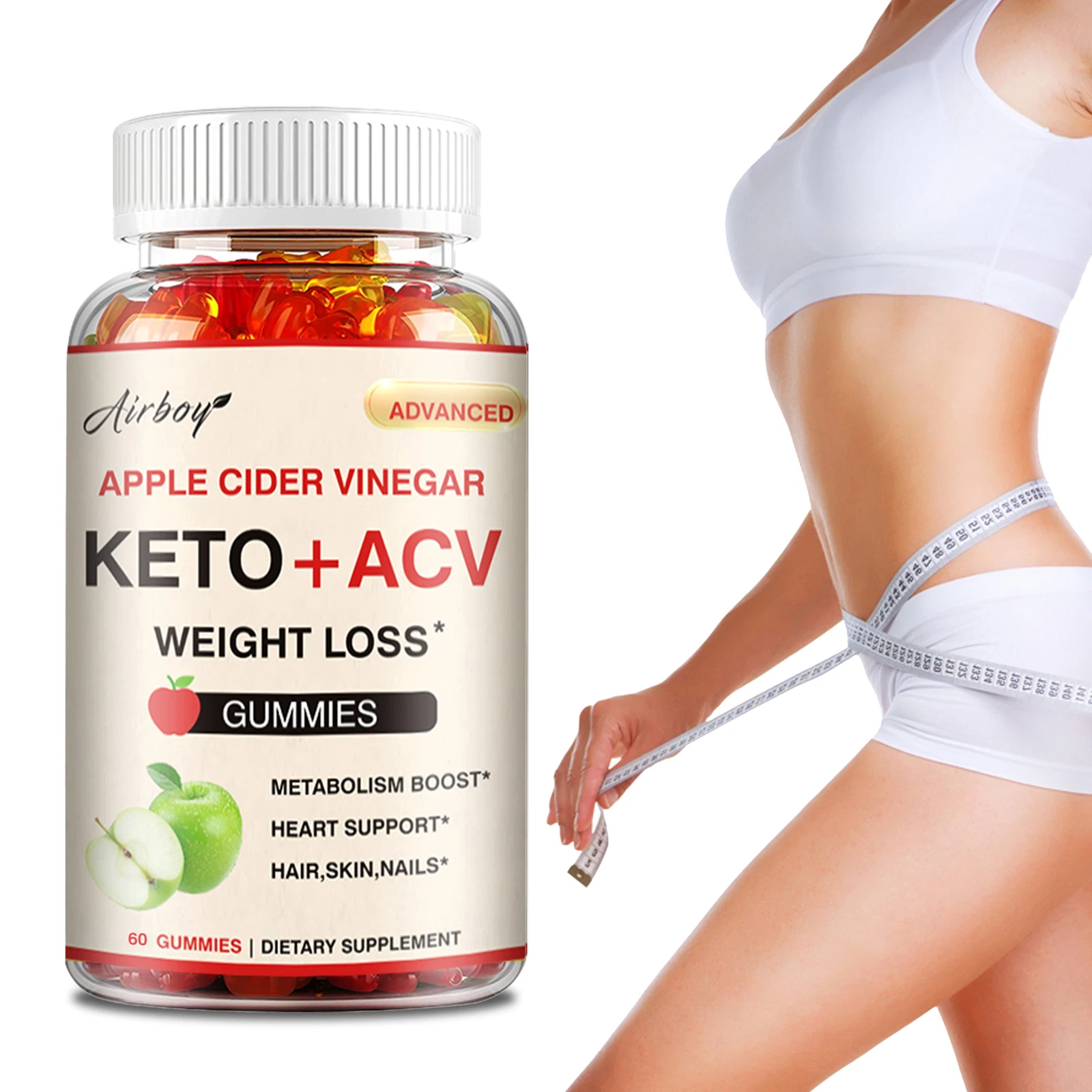 Keto+ACV Gummies -Weight Loss Fat Burner Appetite Suppressant,Weight Management