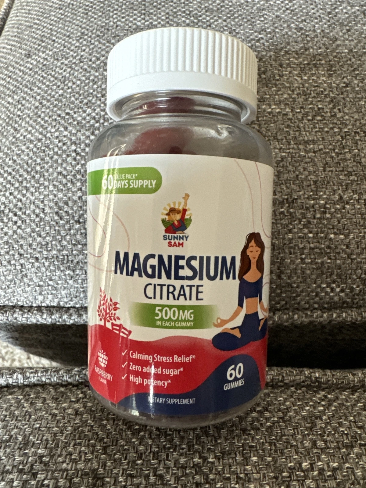 Magnesium Gummies for Kids & Adults - 500mg - Calm Magnesium Chews Mood & Muscle