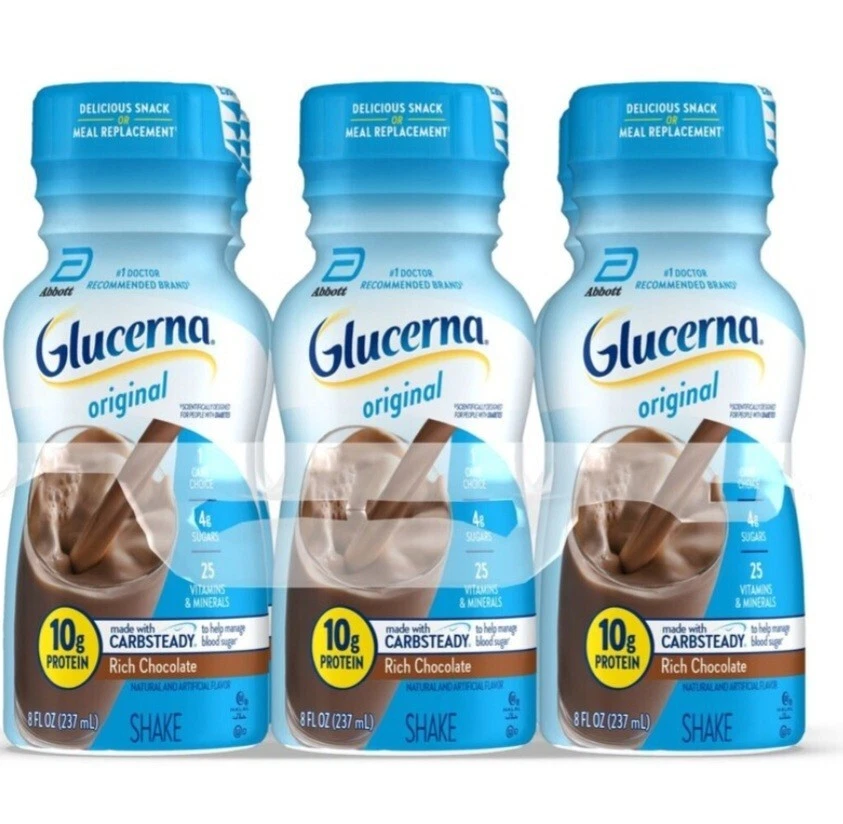 Glucerna Nutritional Shake, Rich Chocolate 8fl-oz/24 Bottles Buy More Save $ $