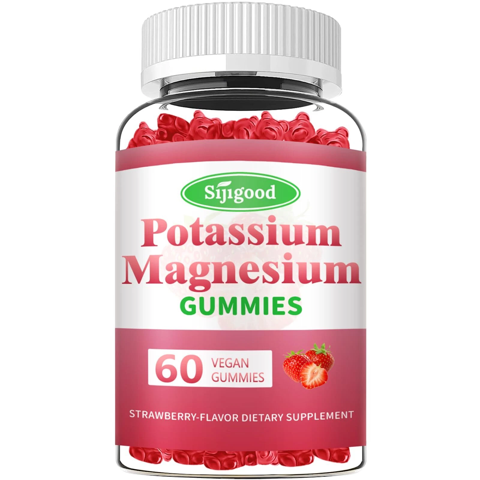 Potassium Magnesium Gummies High Absorption Magnesium Potassium Supplement wi...