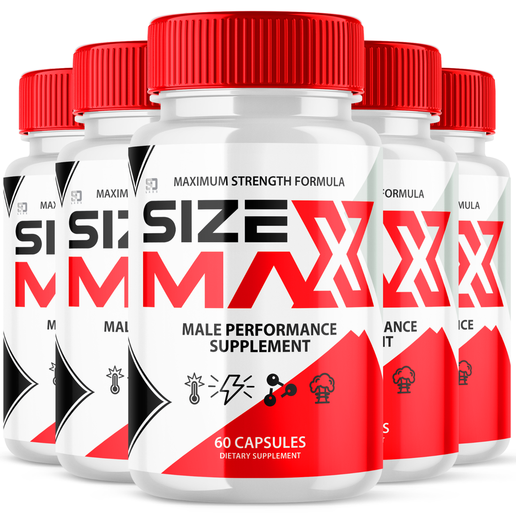 SizeMax - Boost Energy and Vitality Male Pills (5 Pack)