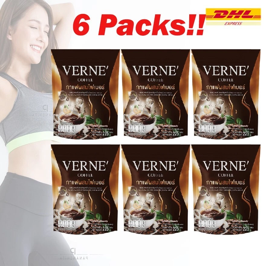 X6 Verne Coffee Arabica 7in1 Herbal Weight Control Fat Burns Healthy Shape 225g
