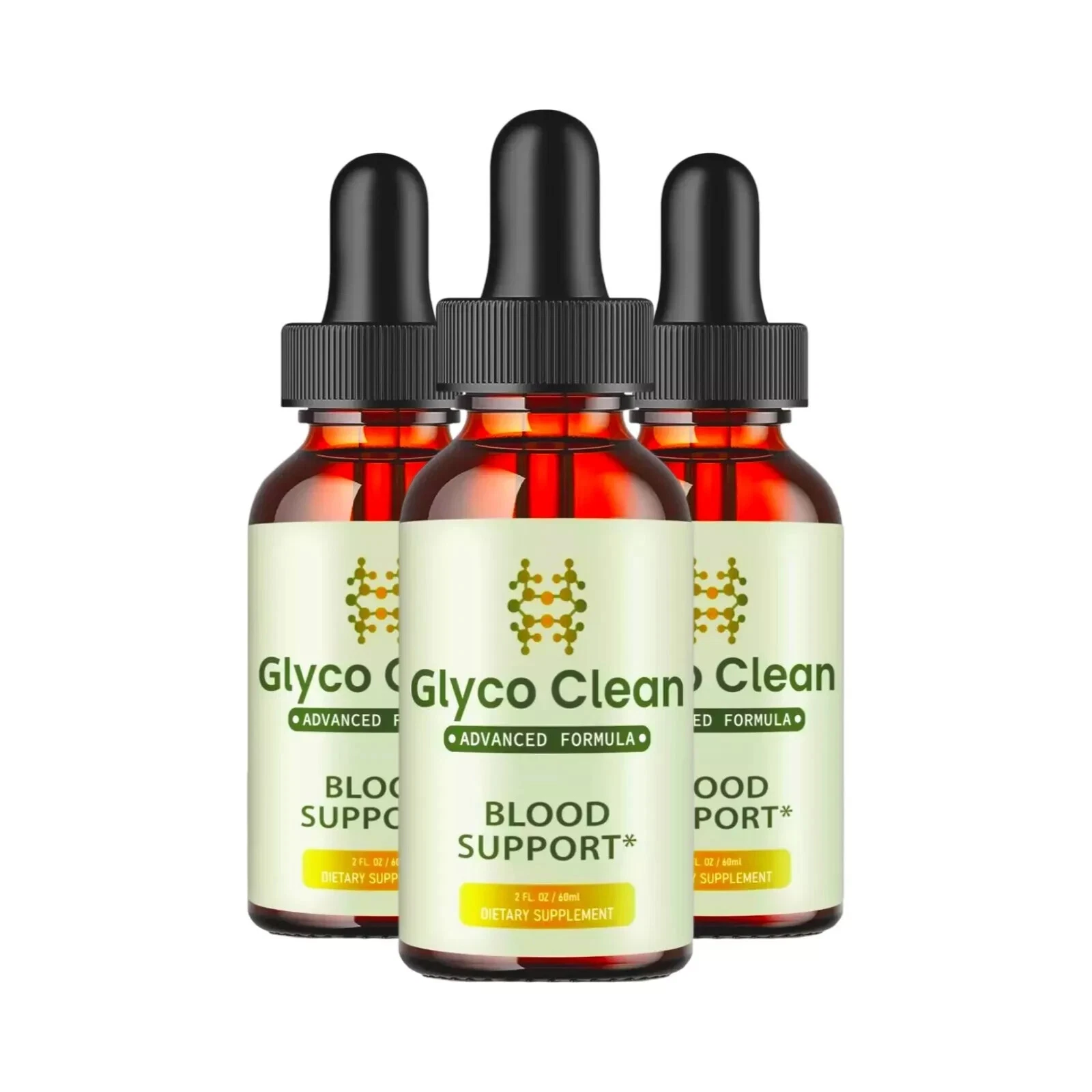 3-Pack GlycoClean Drops - Glyco Clean Blood Drops for Healthy Blood Supplement