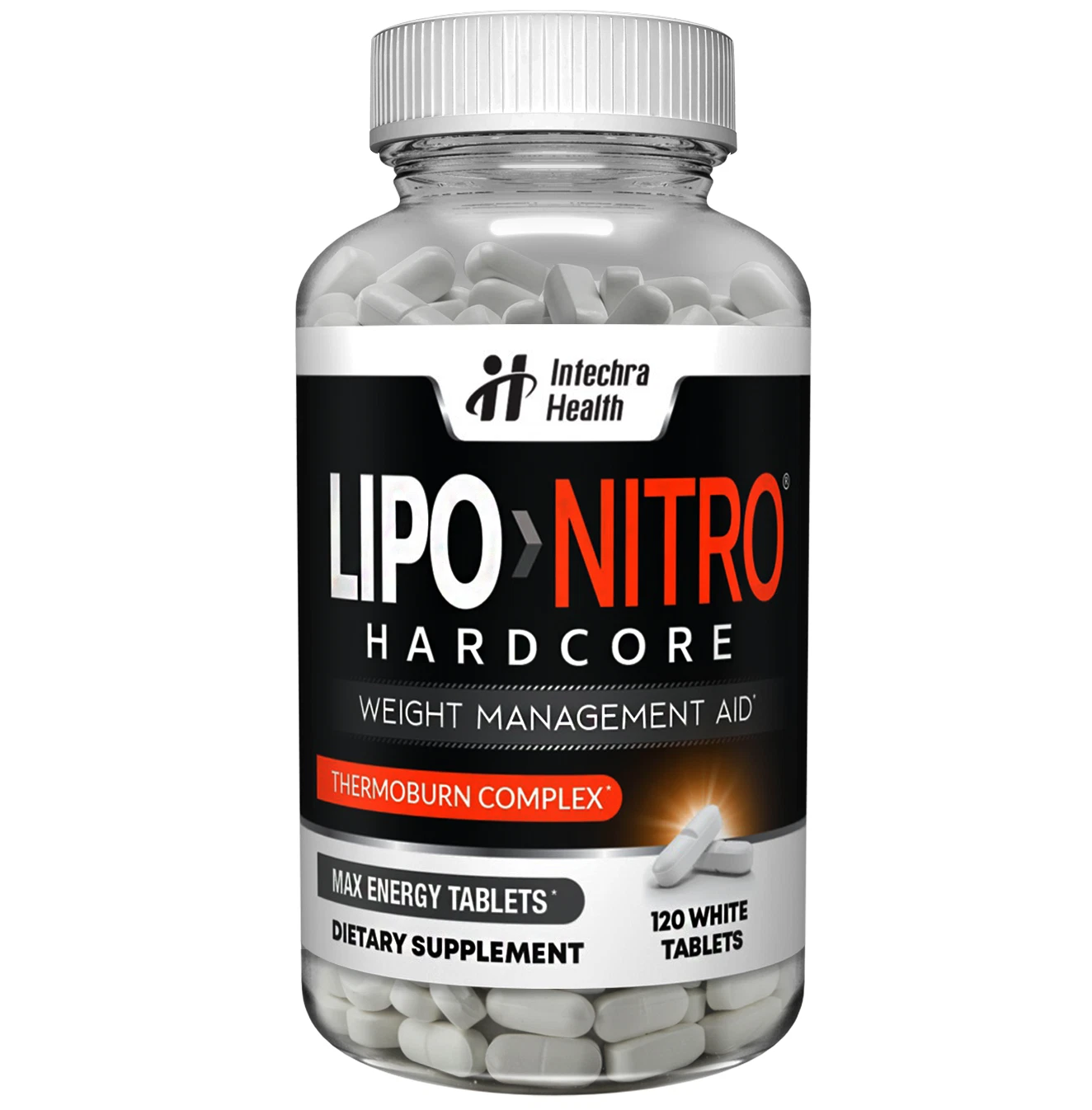 LIPONITRO DIET PILLS with Max Energy THERMOBURN COMPLEX 120 Tablets