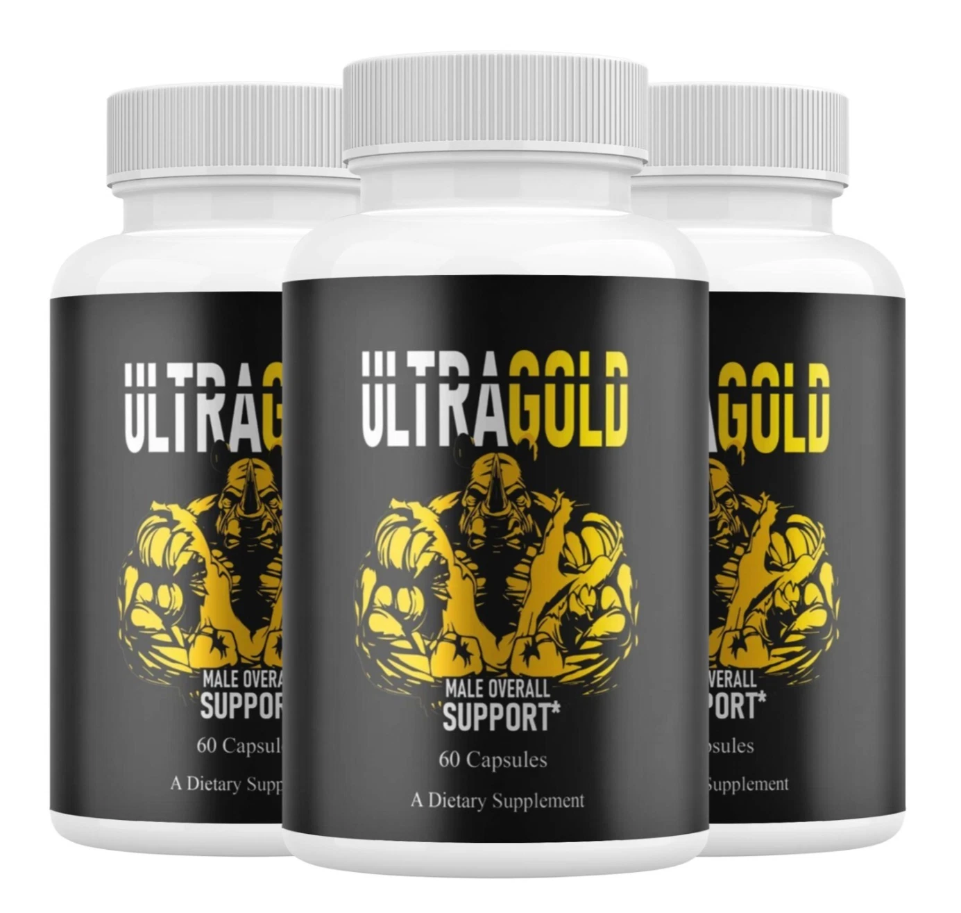 (3 Pack) Ultra Gold Pills Extreme Booster for Men, Advanced Male Formula