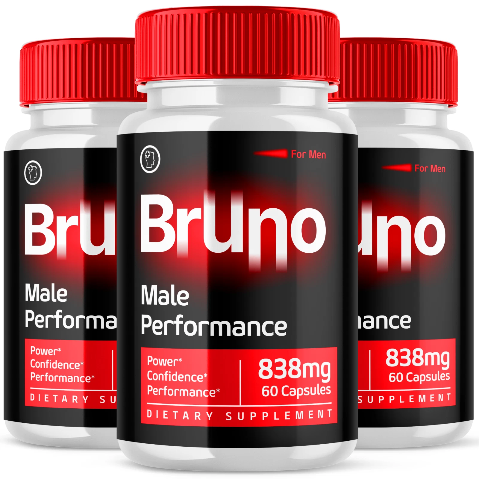 Bruno Pill for Men Advanced Male Support Natural Formula Supplement 180 Capsules