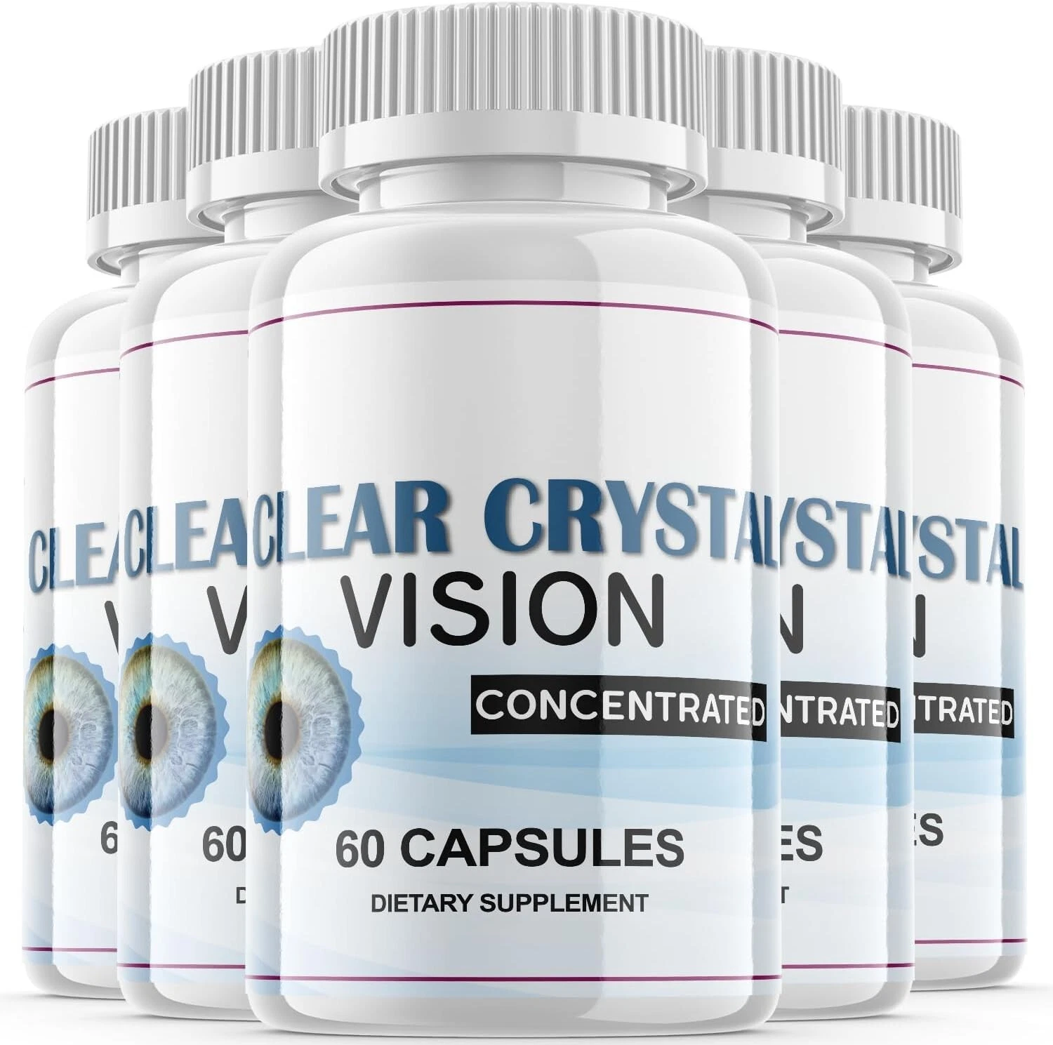 5 - Clear Crystal Vision Supplement Pills - Support Healthy Vision & Eye Sight