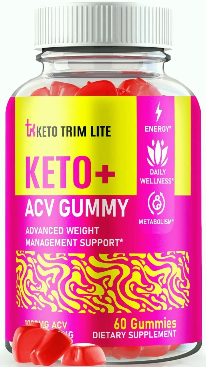 Keto Trim Lite ACV Gummies, KetoTrimLite for Weight Loss & Fat Burning 60ct