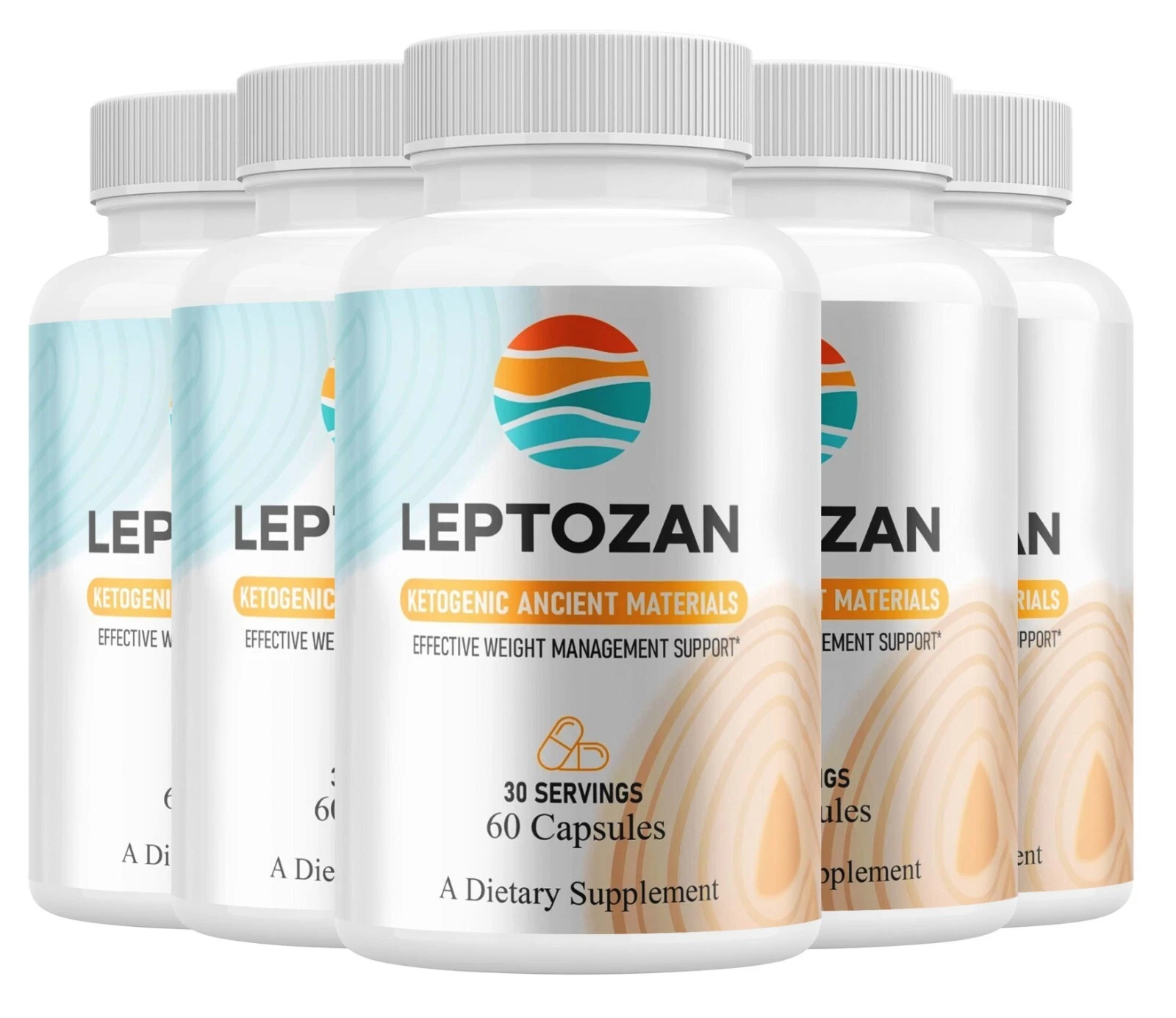 (5 Pack) Leptozan Capsules Leptozen Maximum Strength, Weight Loss Supplement