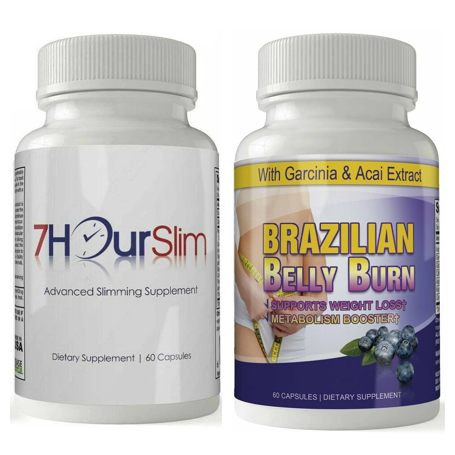 7Hour Slim Weight Loss Pills Brazilian Belly Fat Burner Metabolism Supplements