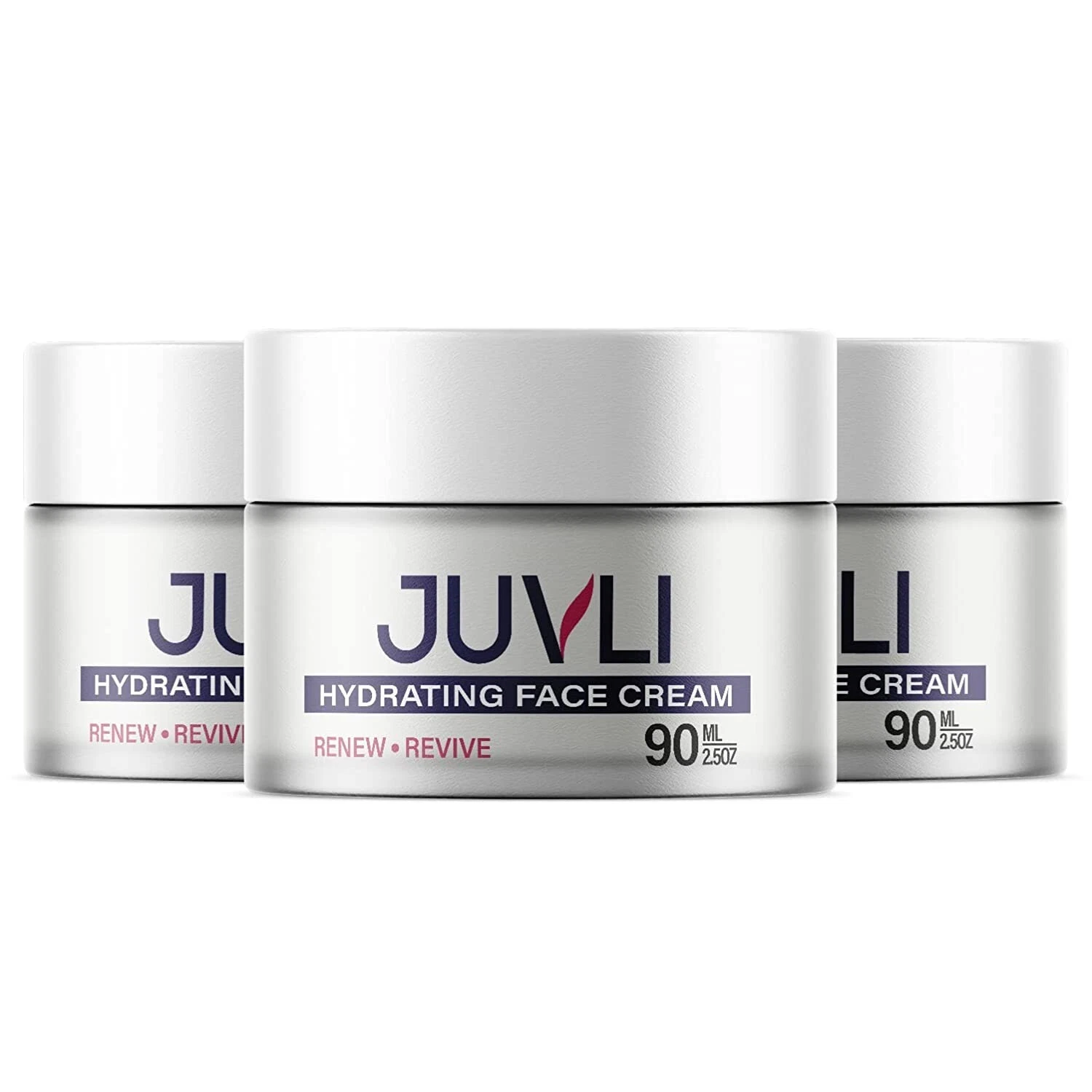 (3 Pack)- Juvli Hydrating Face Cream Moisturizer, Supports Skin Glow, Freshness