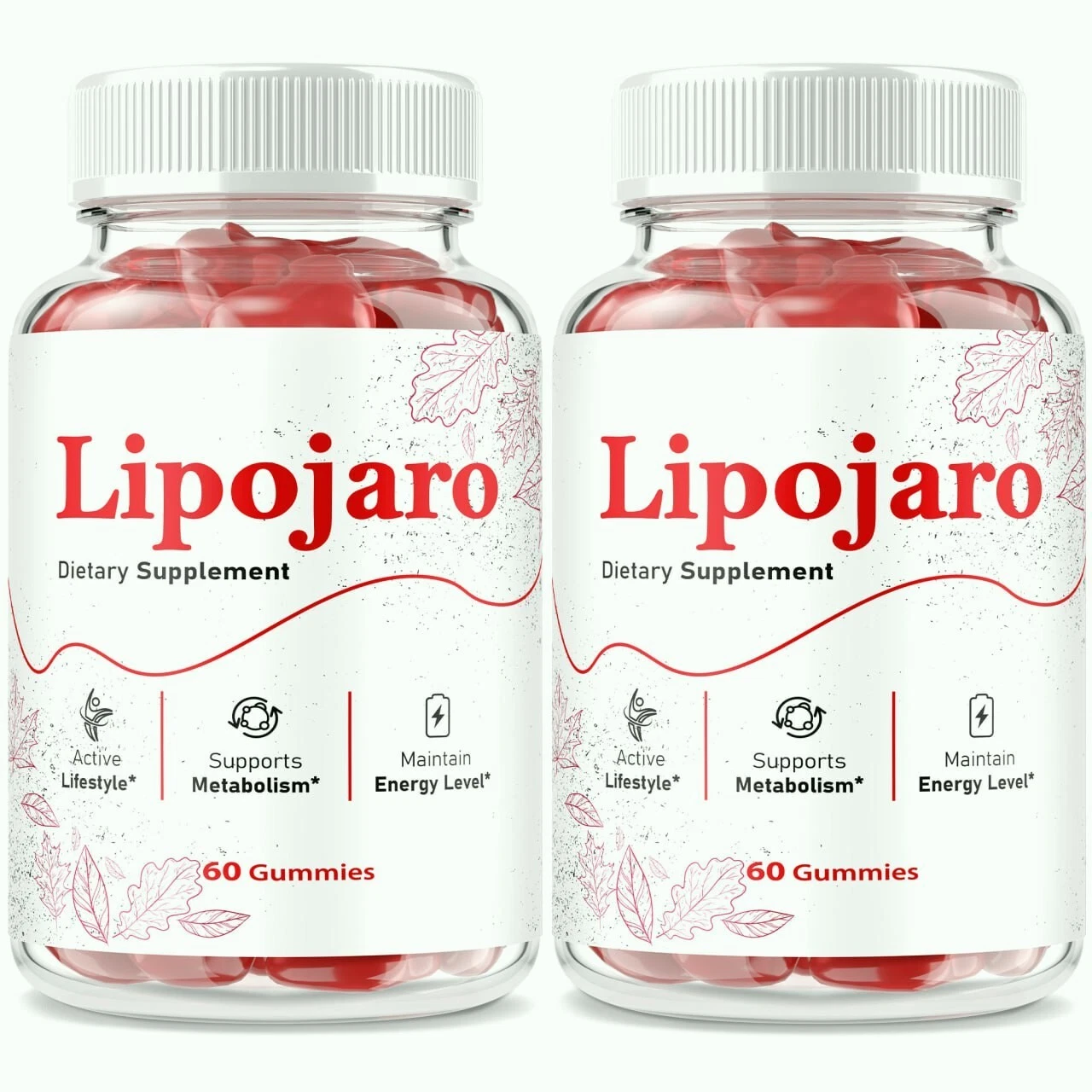 (2 Pack) Lipojaro Keto ACV Gummies for Advanced Weight Loss & Fat Burning