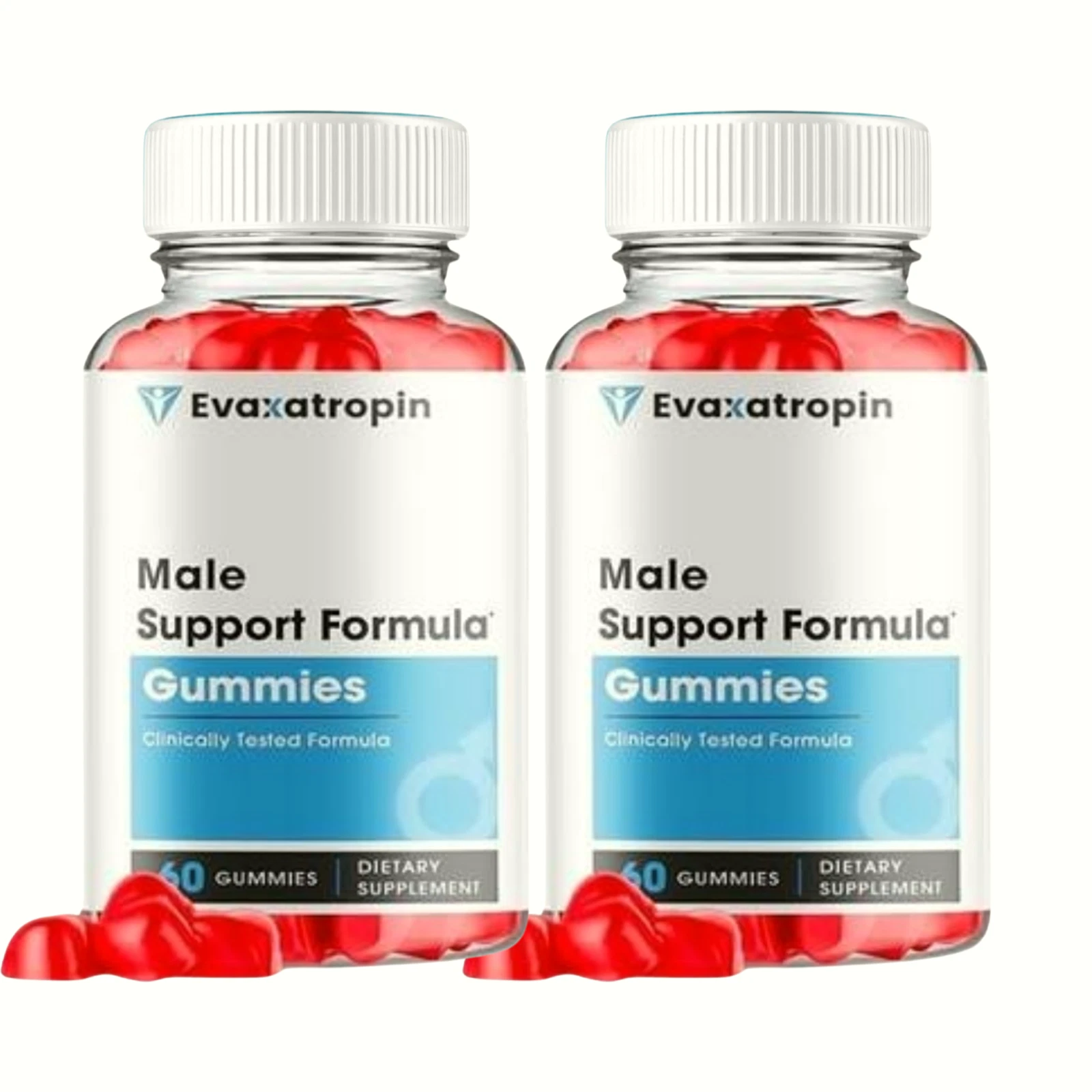 2-Pack Evaxatropin Male Gummies - Evaxa Tropin Male Support Gummies -120 Gummies