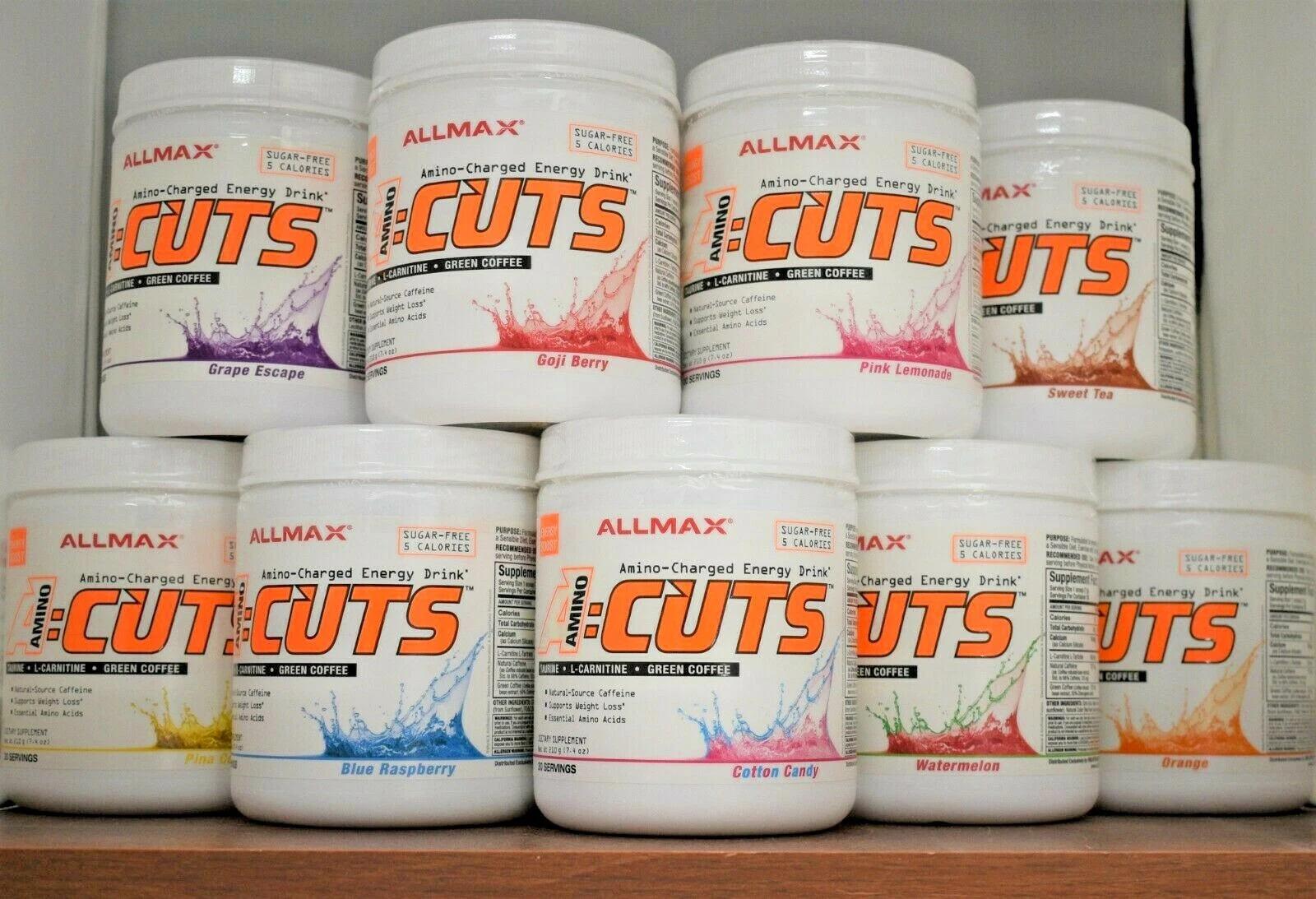 ALLMAX A:CUTS AminoCuts amino töltött energiaital emlékeztető ACUTS válasszon ízt