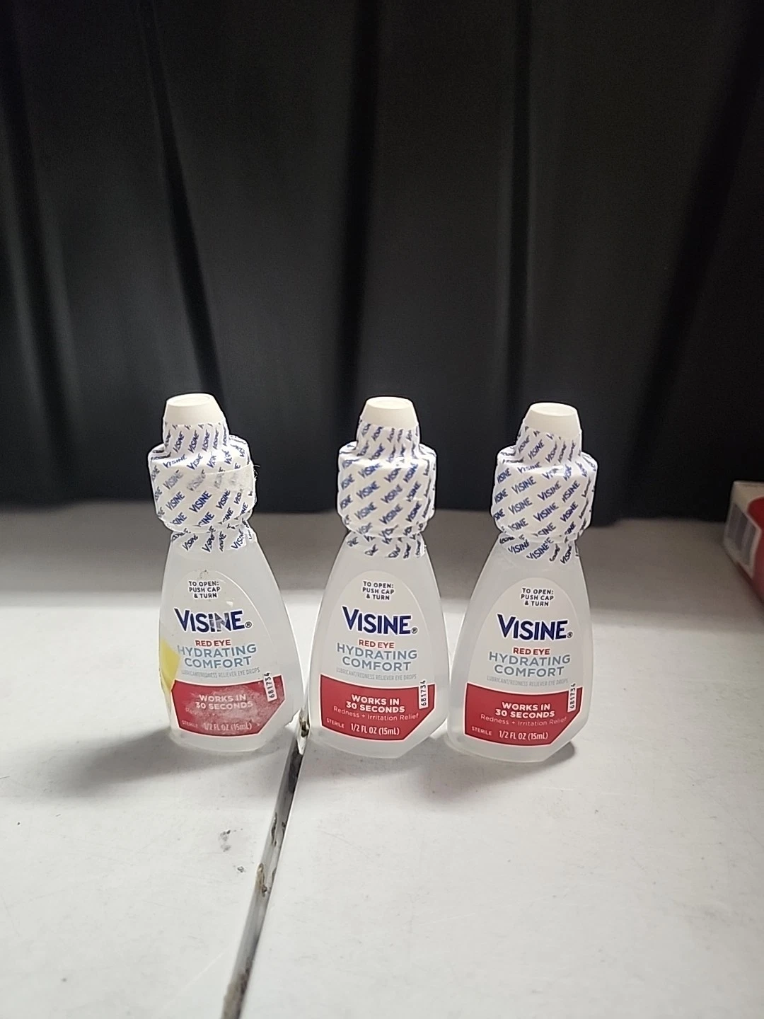 3x Visine Red Eye Hydrating Comfort 1/2 FL. OZ. EA.
