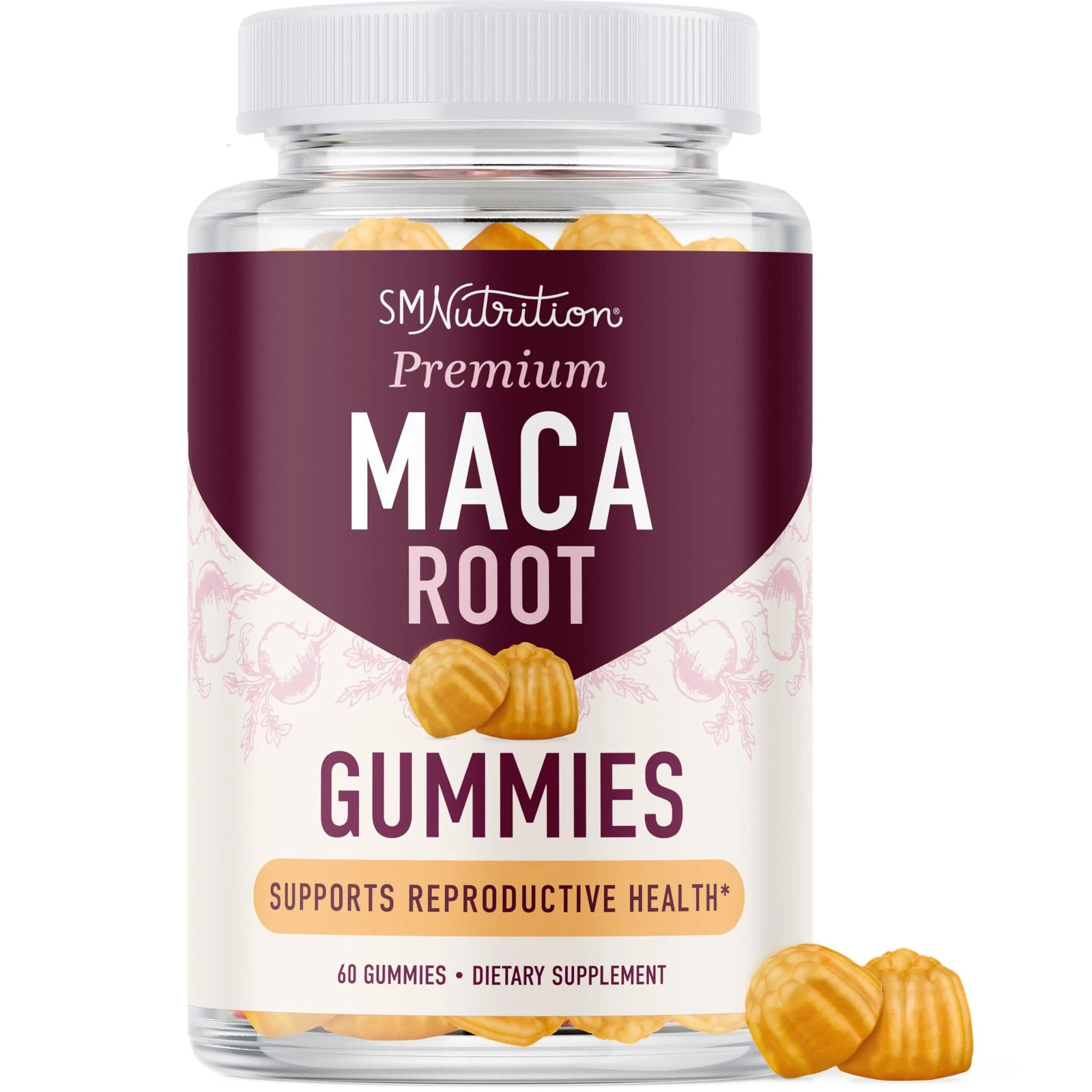 Maca Root Gummies with Natural Peach Flavor | Drive, Performance & Energy Suppor