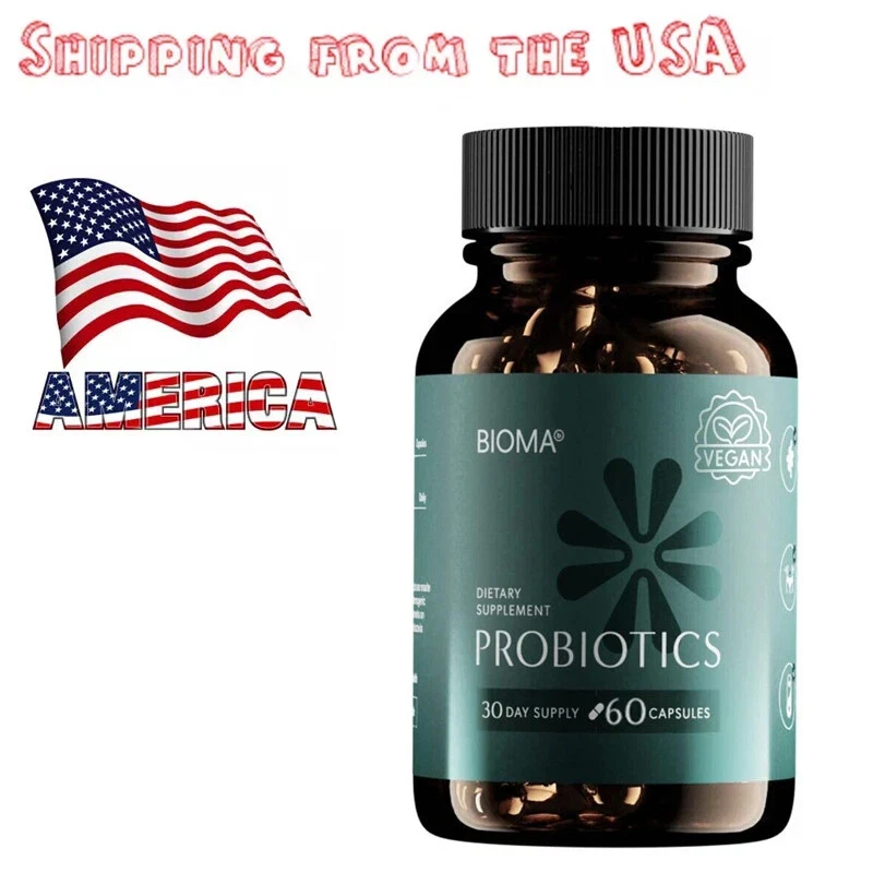 Bioma Probiotics 60 Capsules - Digestive Support, Maintaining Gut Health