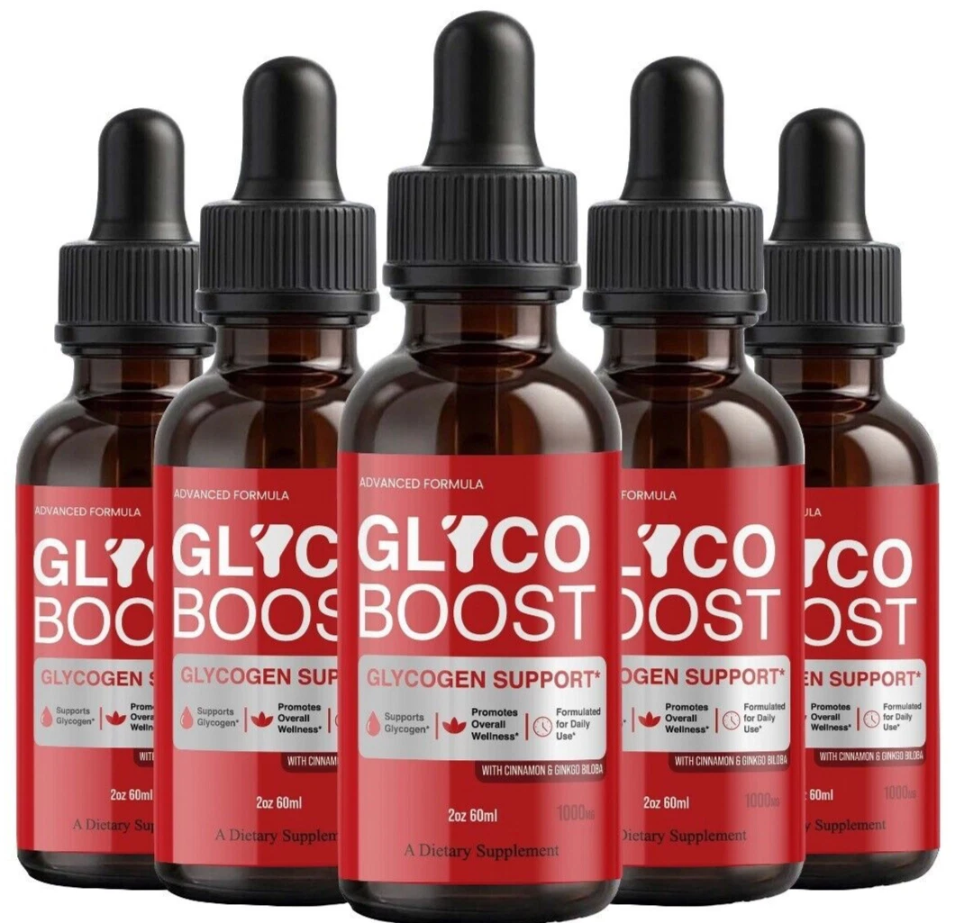 (5 Pack) Glyco Boost Drops Supports Blood Health and Overall Wellness