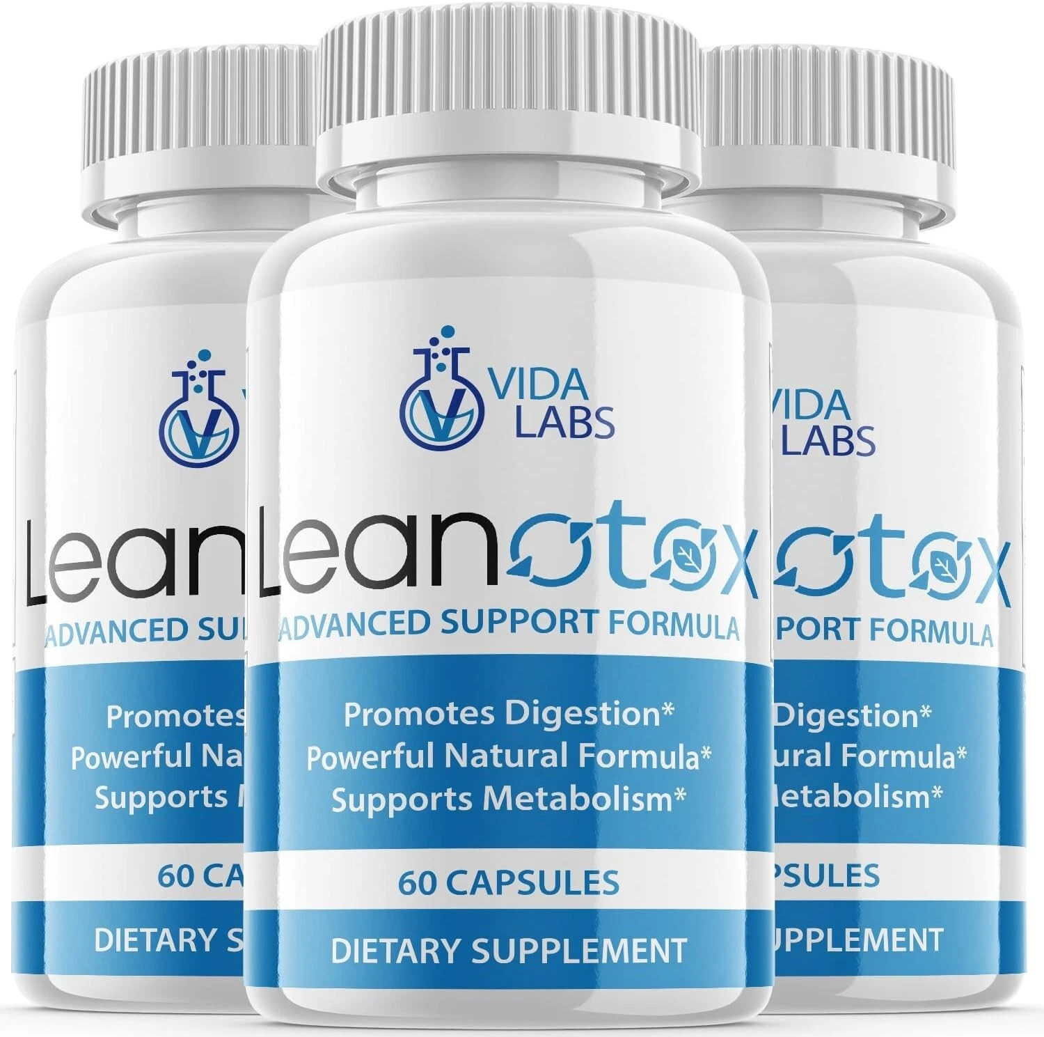 3 Pack - Leanotox Supplement Pills, Support Metabolism, Digestion (180 Capsules)