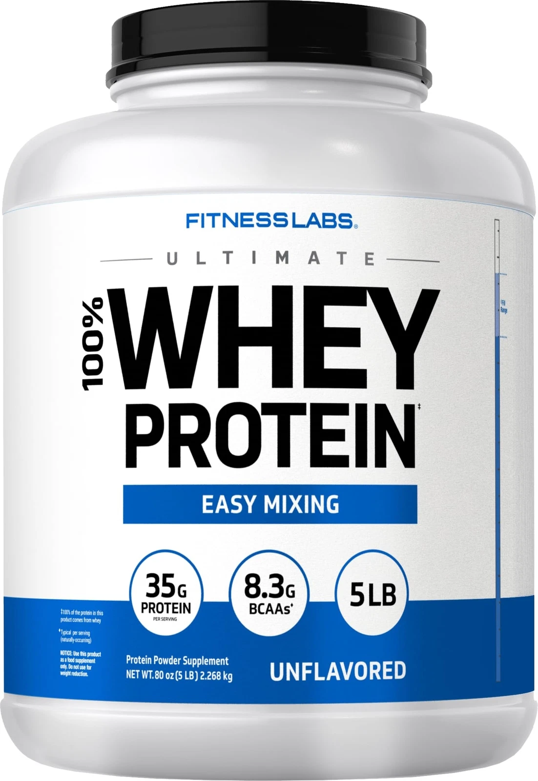 Proteina De Suero 5 Lbs Sin Sabor En Polvo Para Ganar Masa Muscular Mujer Hombre