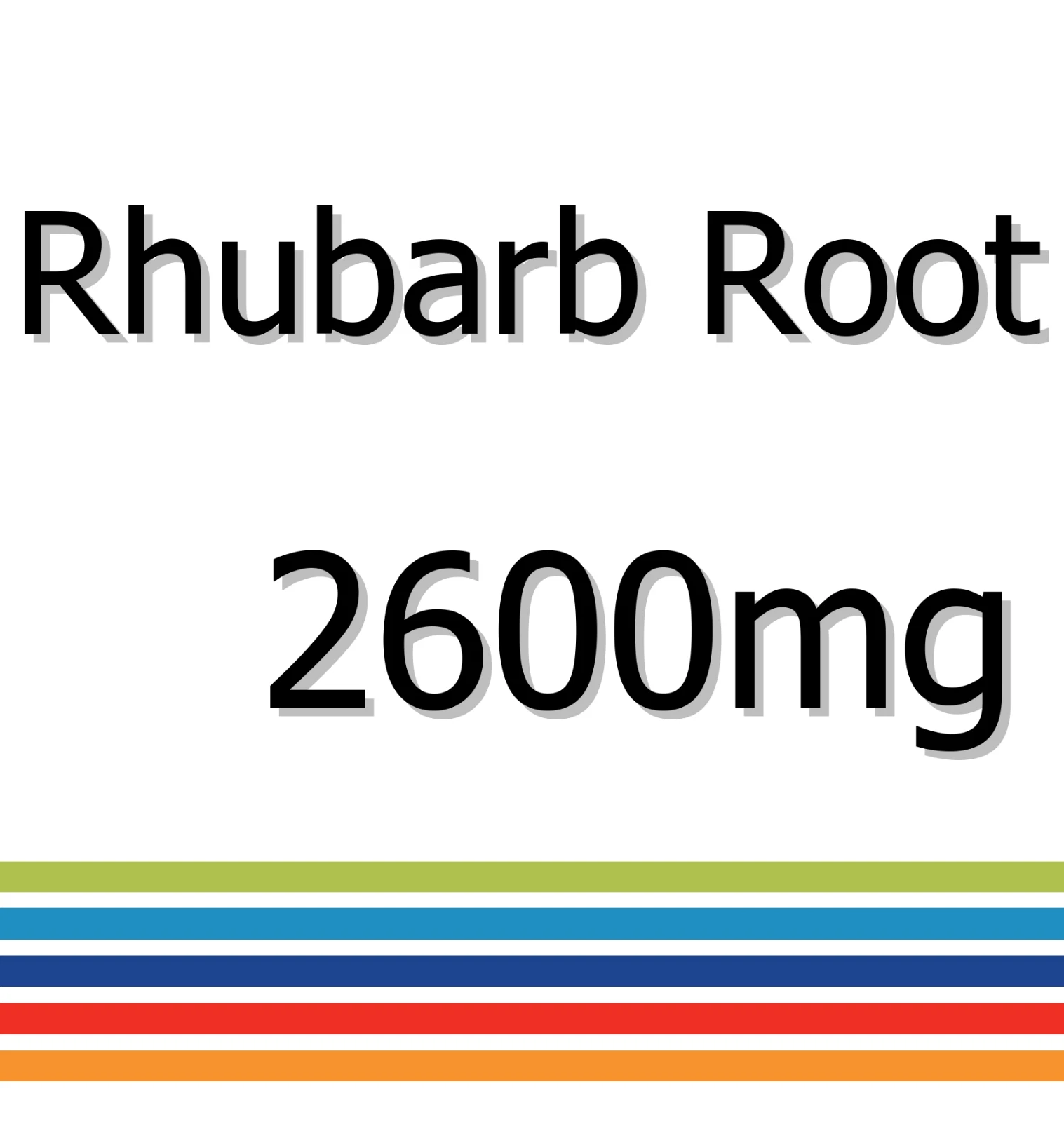 Rhubarb Root 2600mg x 90 Tablets - Weight Management