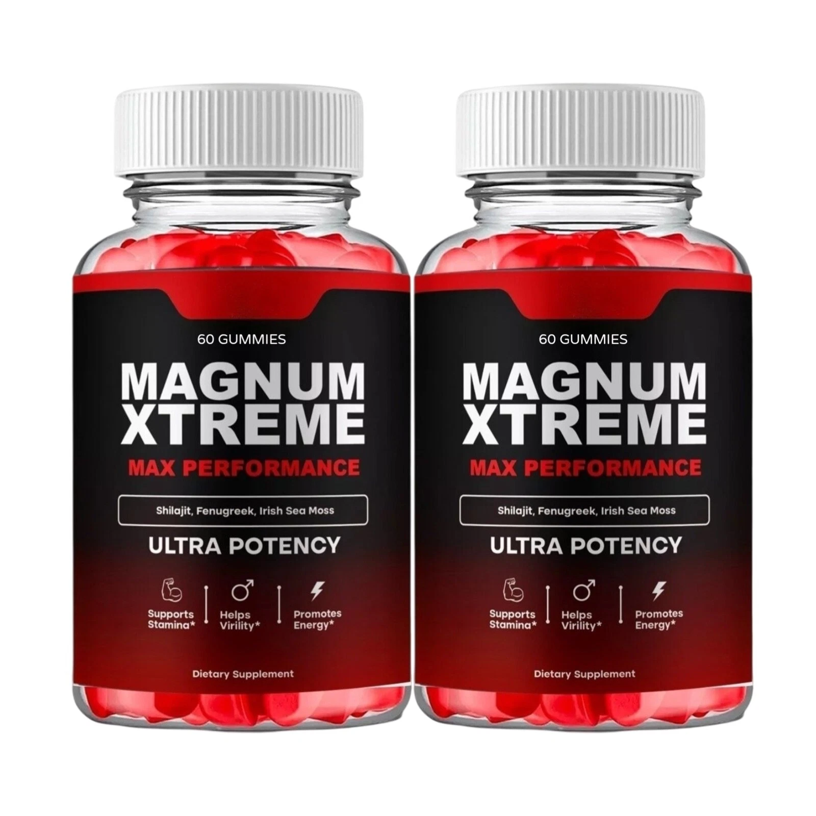 2-Pack Magnum Xtreme Gummies for Men – MagnumExtreme Male Gummies - 120 Gummies