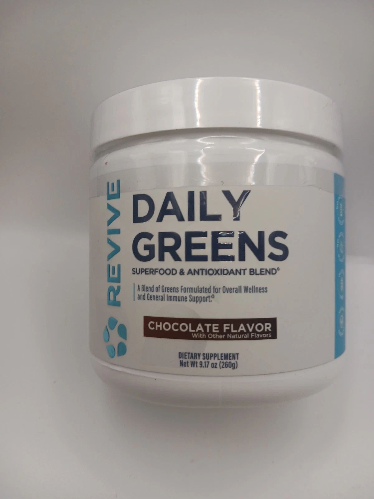 Revive Daily Greens Powder 9.17 oz(260g) Chocolate Flavor Exp 12/2026