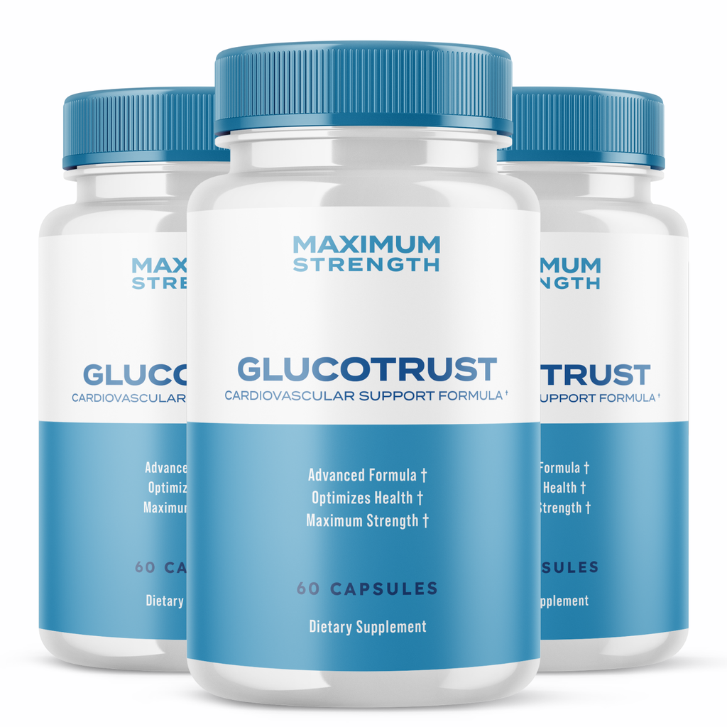 (3 Pack) Glucotrust, Glucotrust Blood Sugar Support Supplement (180 Capsules)