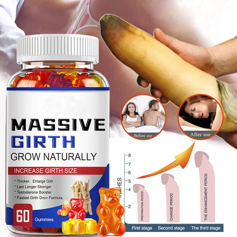 Male Enhancement Gummies Booster & Thicker Last Longer Stronger Bigger 60 Gummy