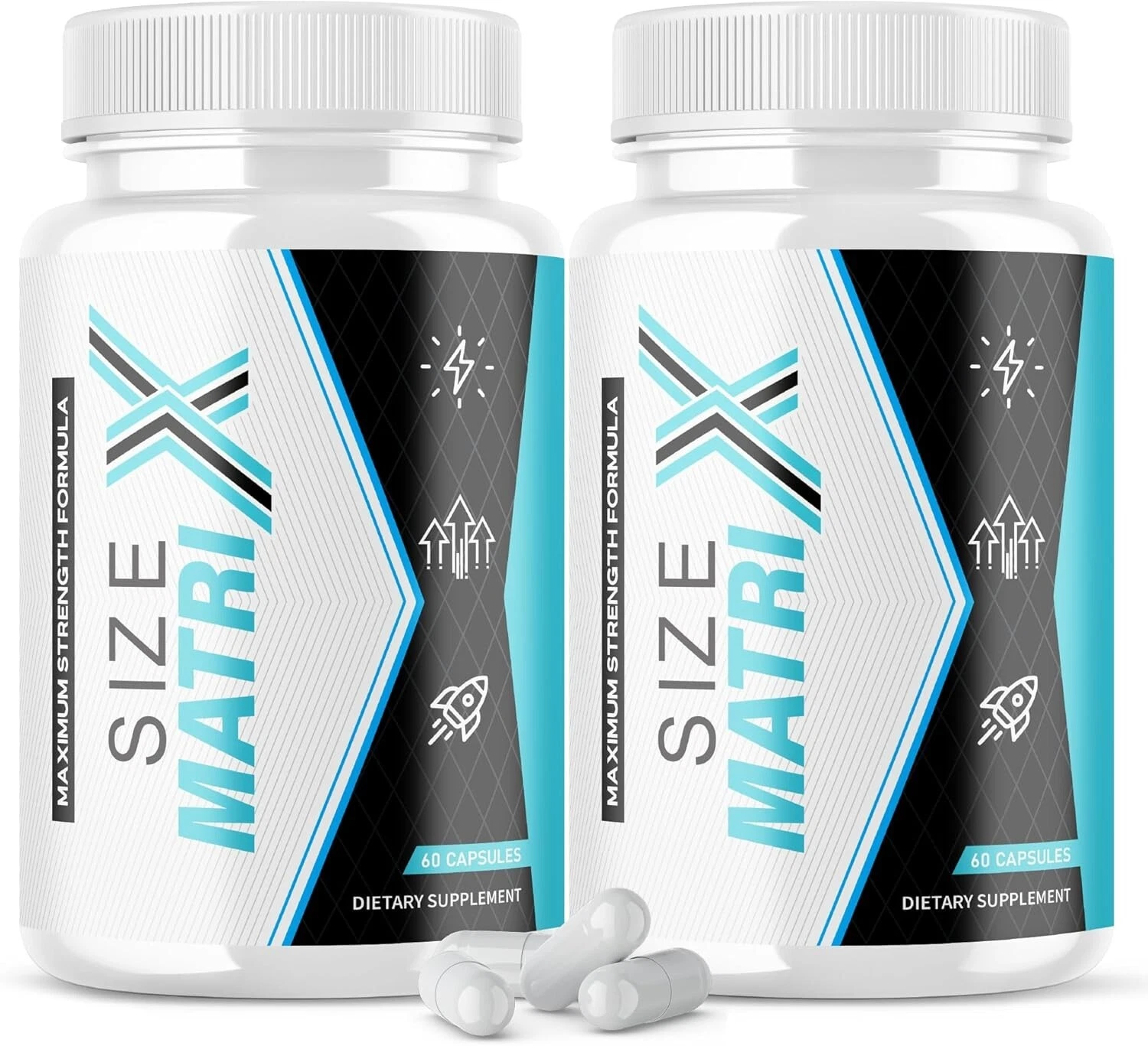 Size Matrix Male Pills Maximum Strength Formula Supplement (120 Capsules) 2-Pack