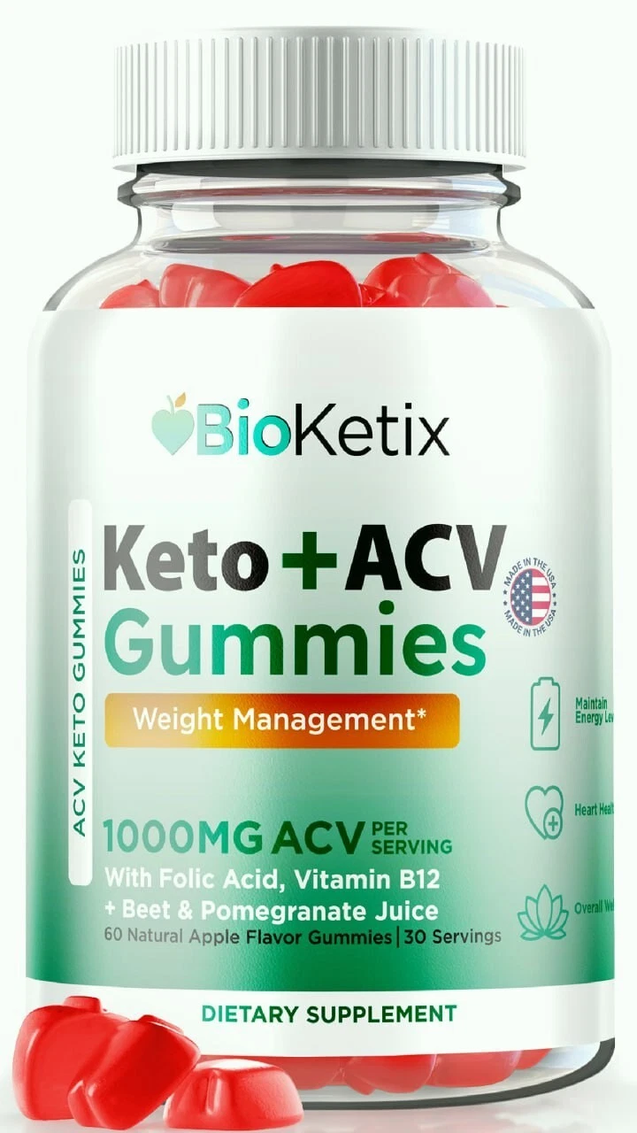 BioKetix Keto ACV Gummies, Bio Ketix Advanced Weight Loss Gummy 60ct